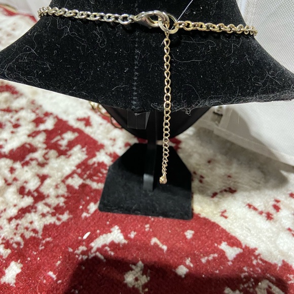 Two-for Necklace Bundle. Gold and Silver Tones Necklace & Multi-Strand Necklace - Picture 6 of 6